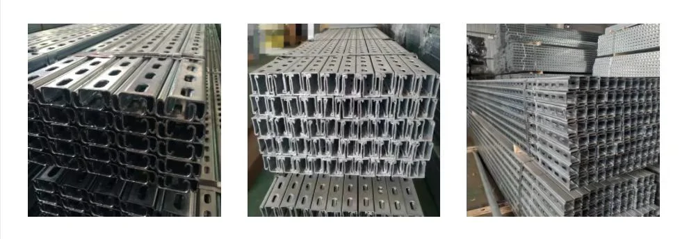 Zinc-Aluminum-Magnesium U-Shaped Steel Roof Solar Photovoltaic Support Corrosion Resistance