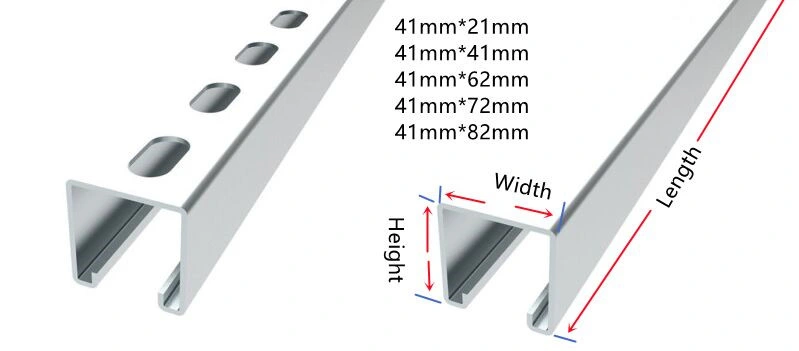 Galvanized Strut Channel 41X41/C Channel/Unistrut/ Seismic Bracing/Seismic Bracket